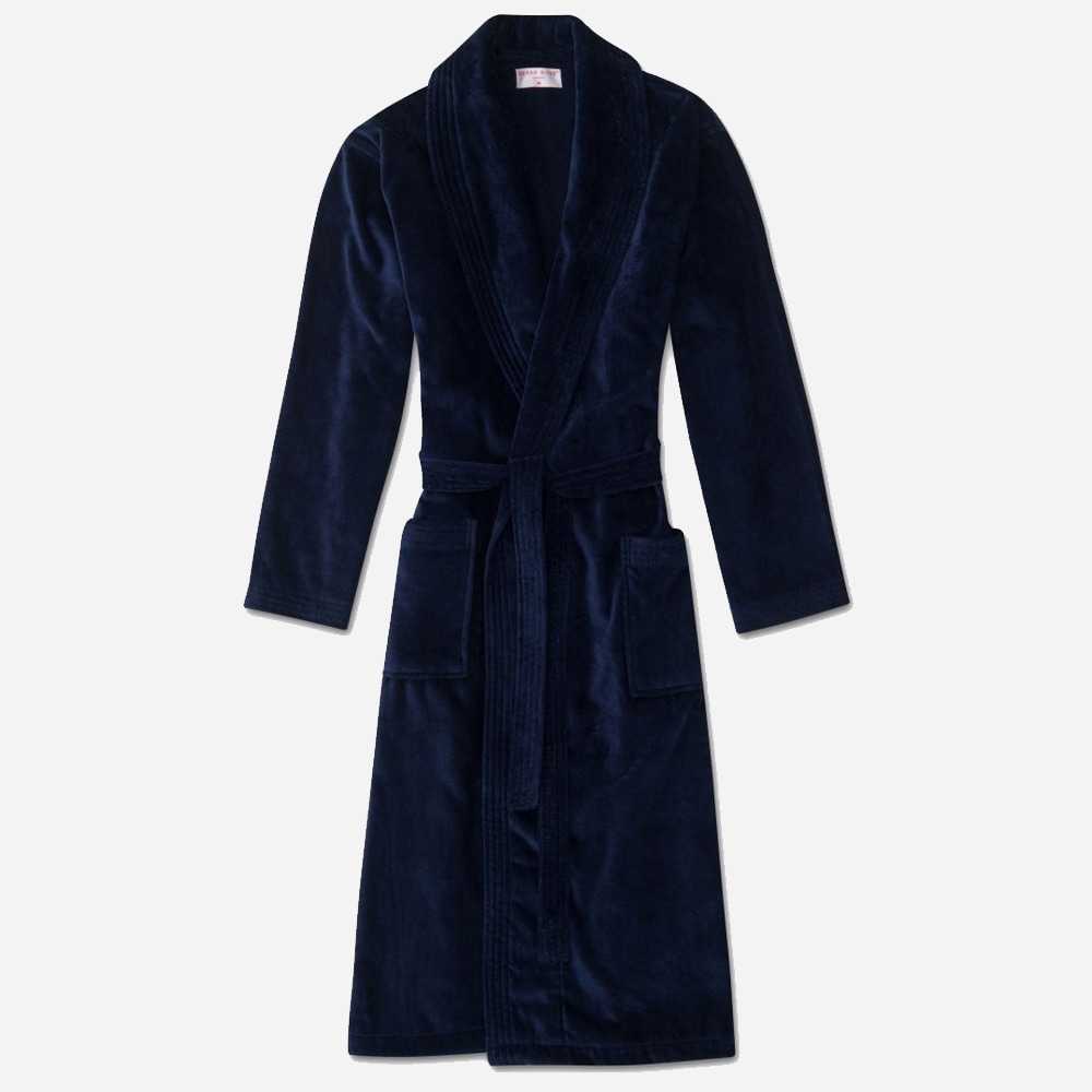 Triton Men'S Robe - Navy