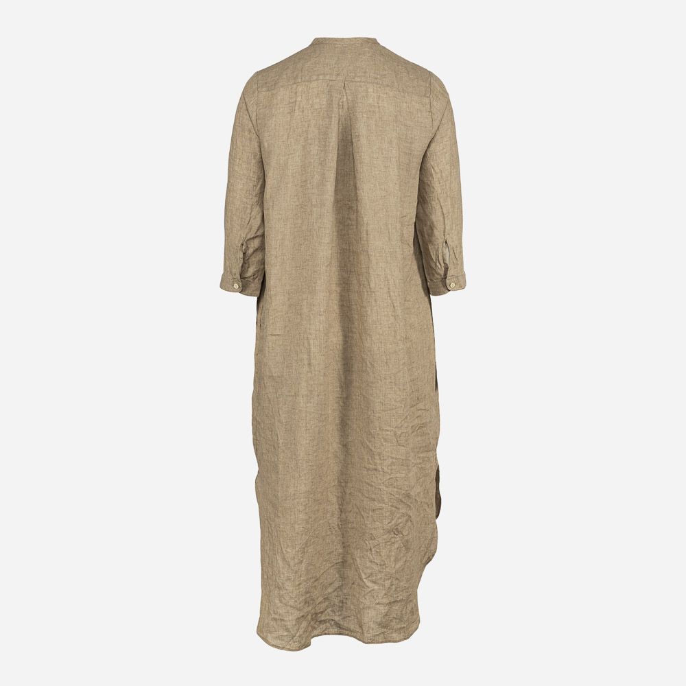 Sofia Kjole Lang Mørk Beige