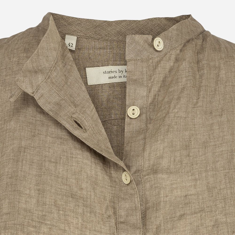 Sofia Kjole Lang Mørk Beige