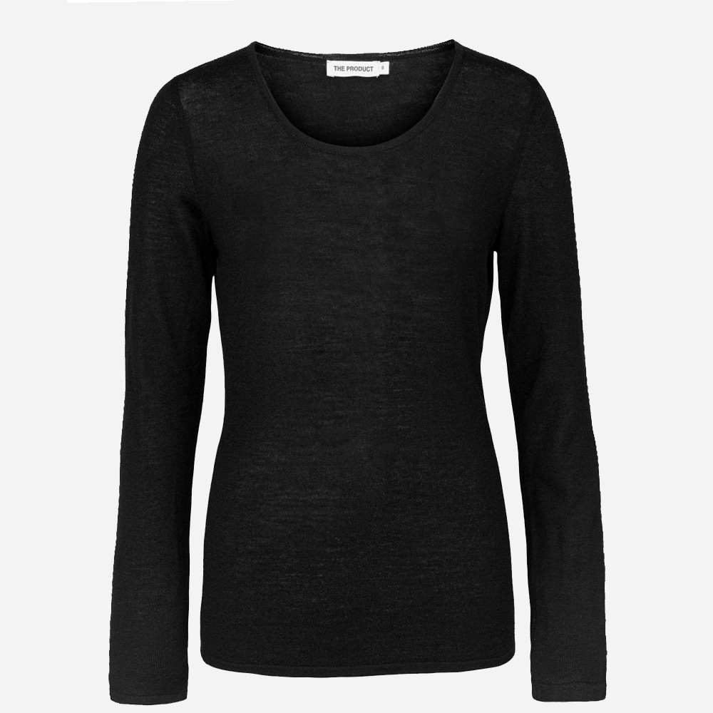 Wmn Merino Longsleev 90 Black