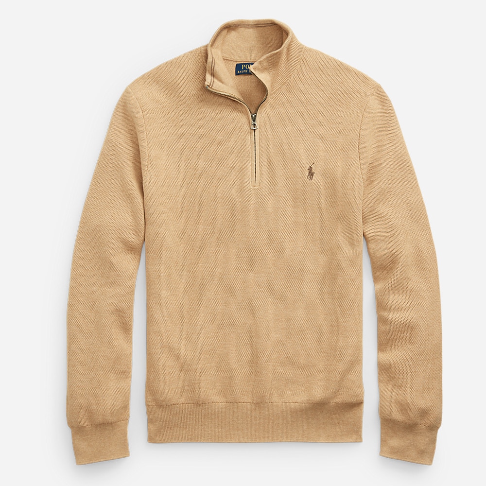 Hz Birdseye Pima Cotton Camel Melange