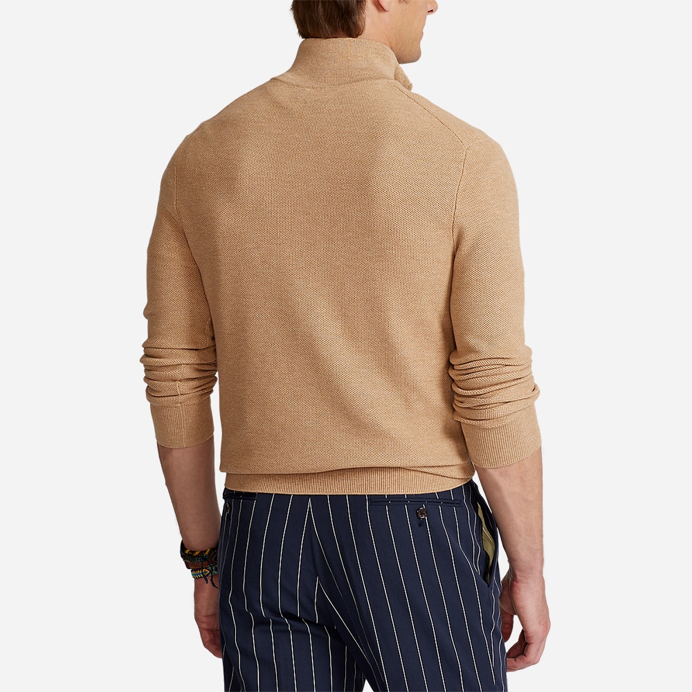Hz Birdseye Pima Cotton Camel Melange