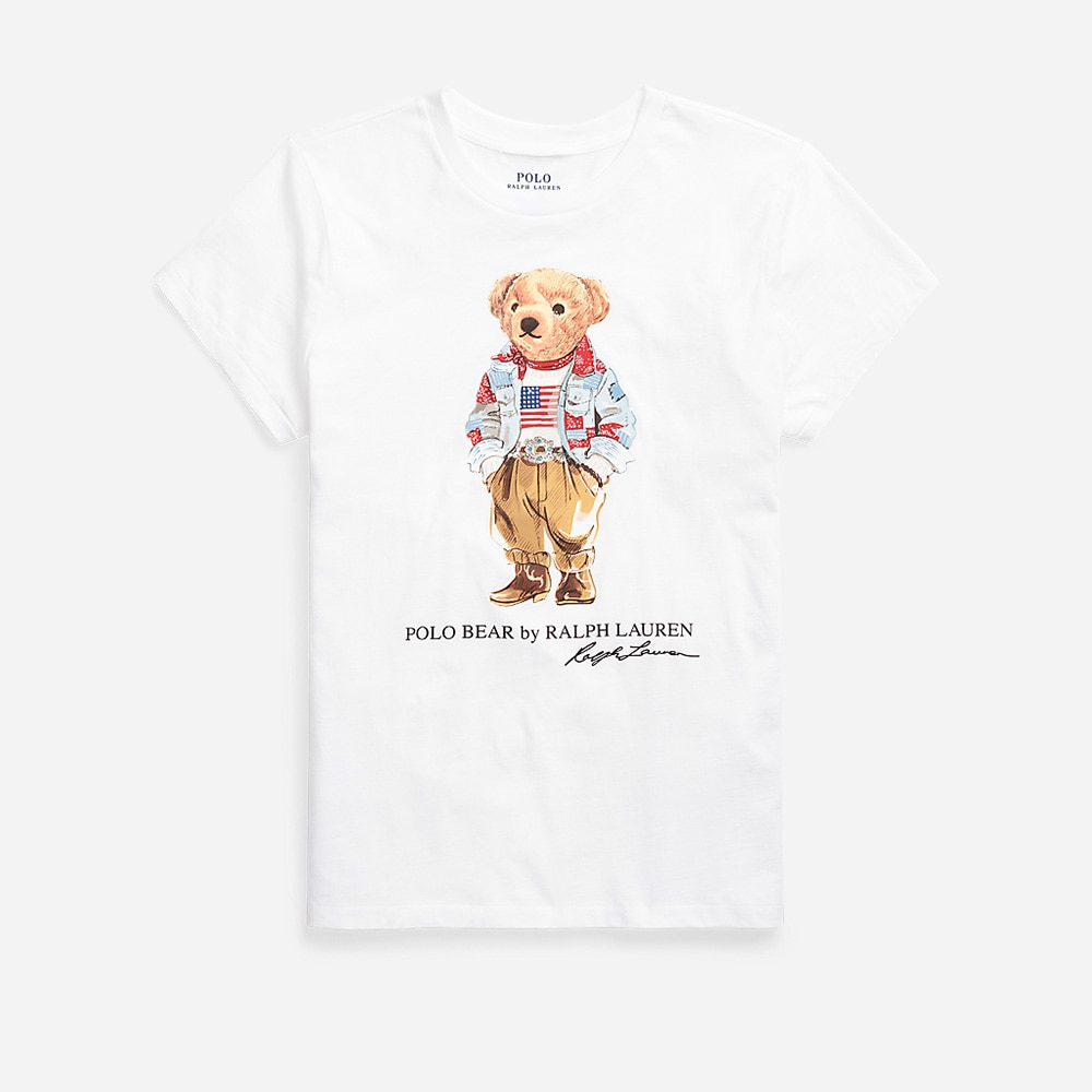 Pw Bear Rl T-Short Sleeve-T-Shirt White