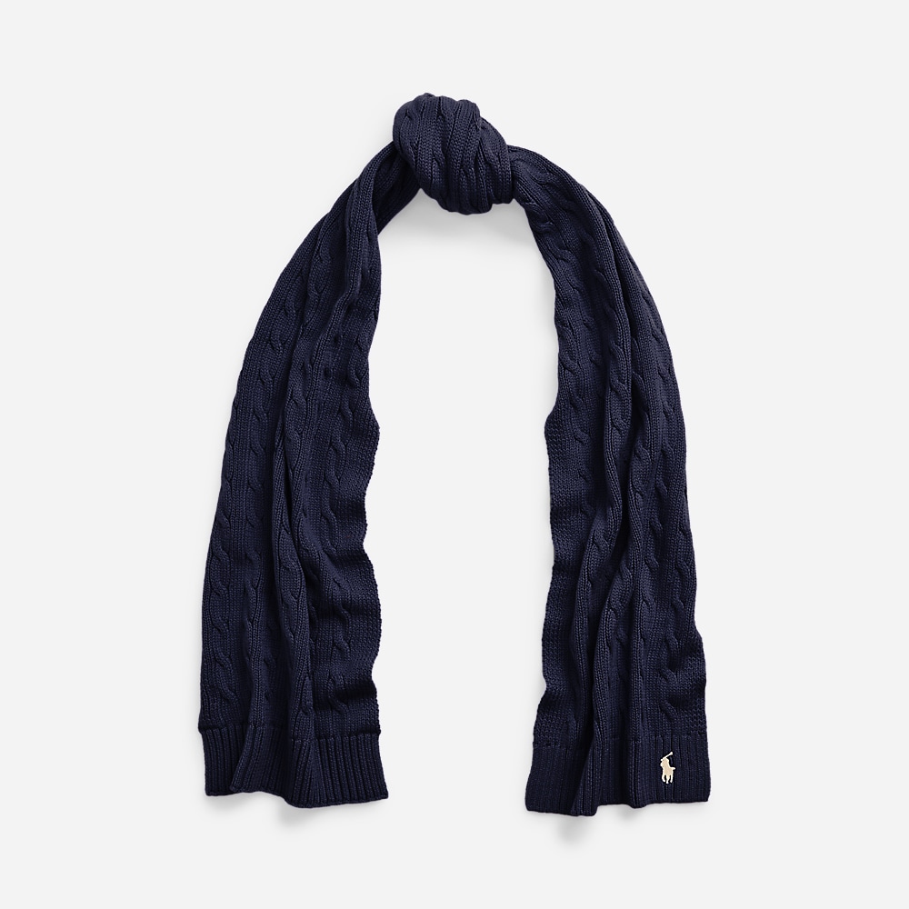 Ct Cble Scrf-Scarf-Oblong Hunter Navy