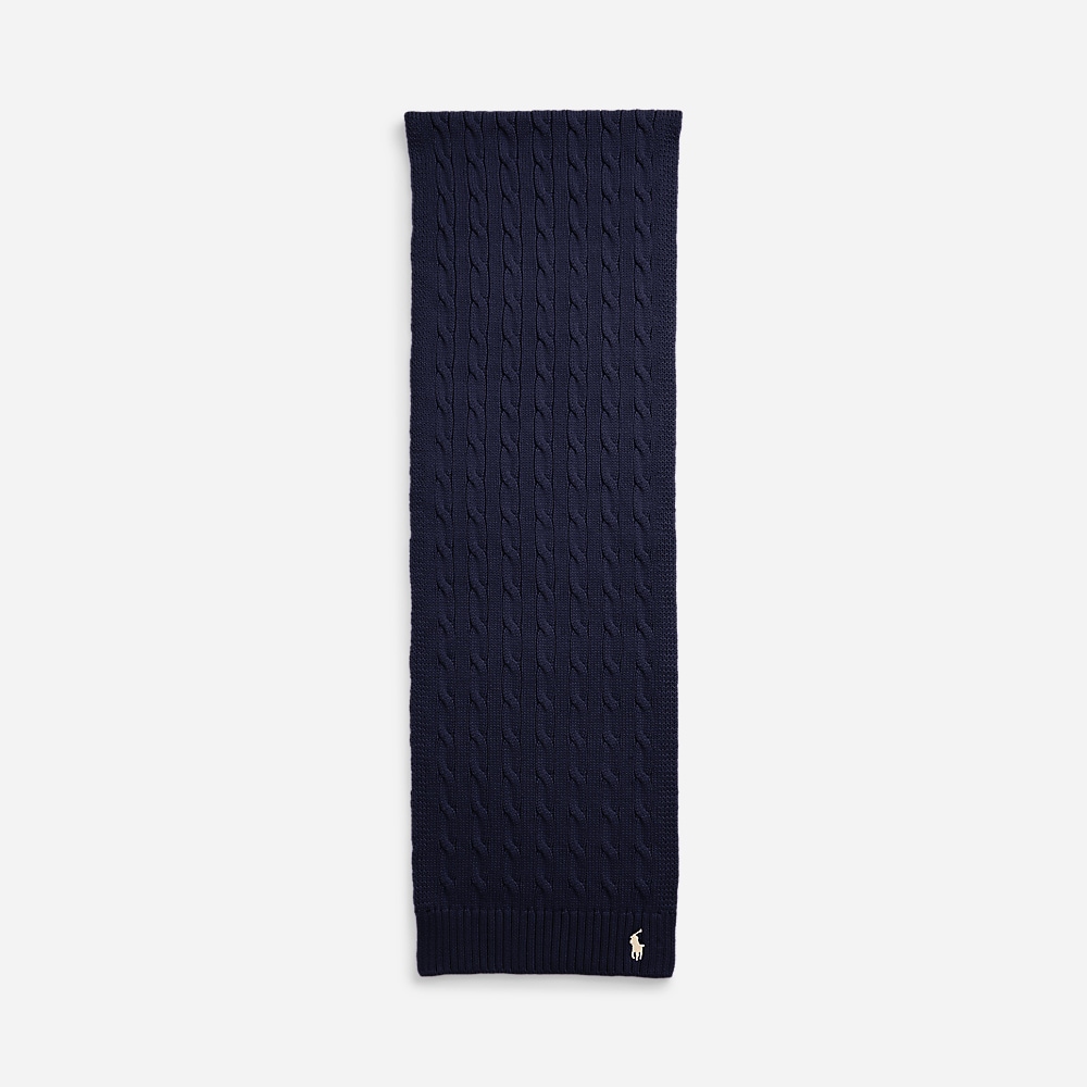 Ct Cble Scrf-Scarf-Oblong Hunter Navy