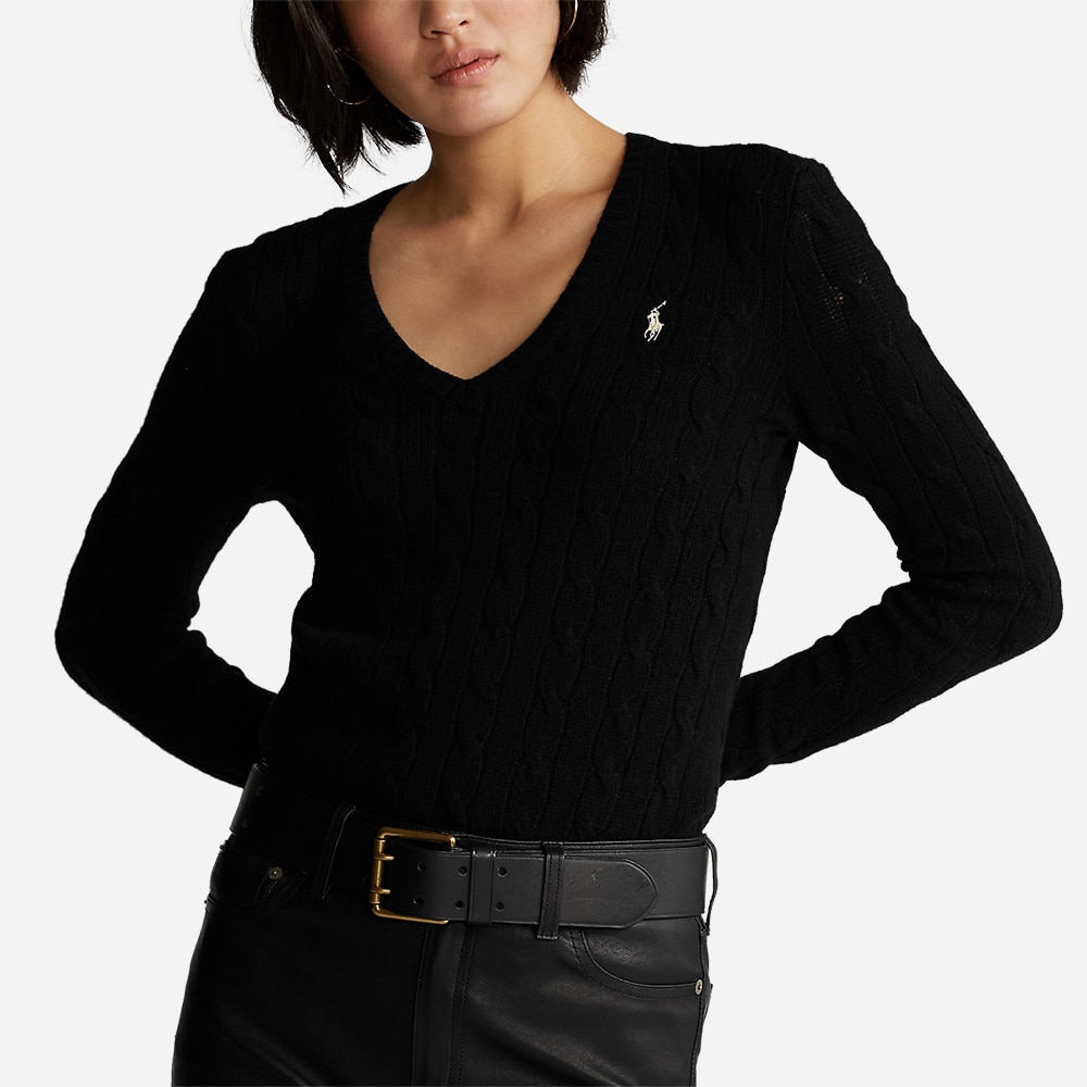 Kimberly-Classic-Long Sleeve-Sweater Polo Black