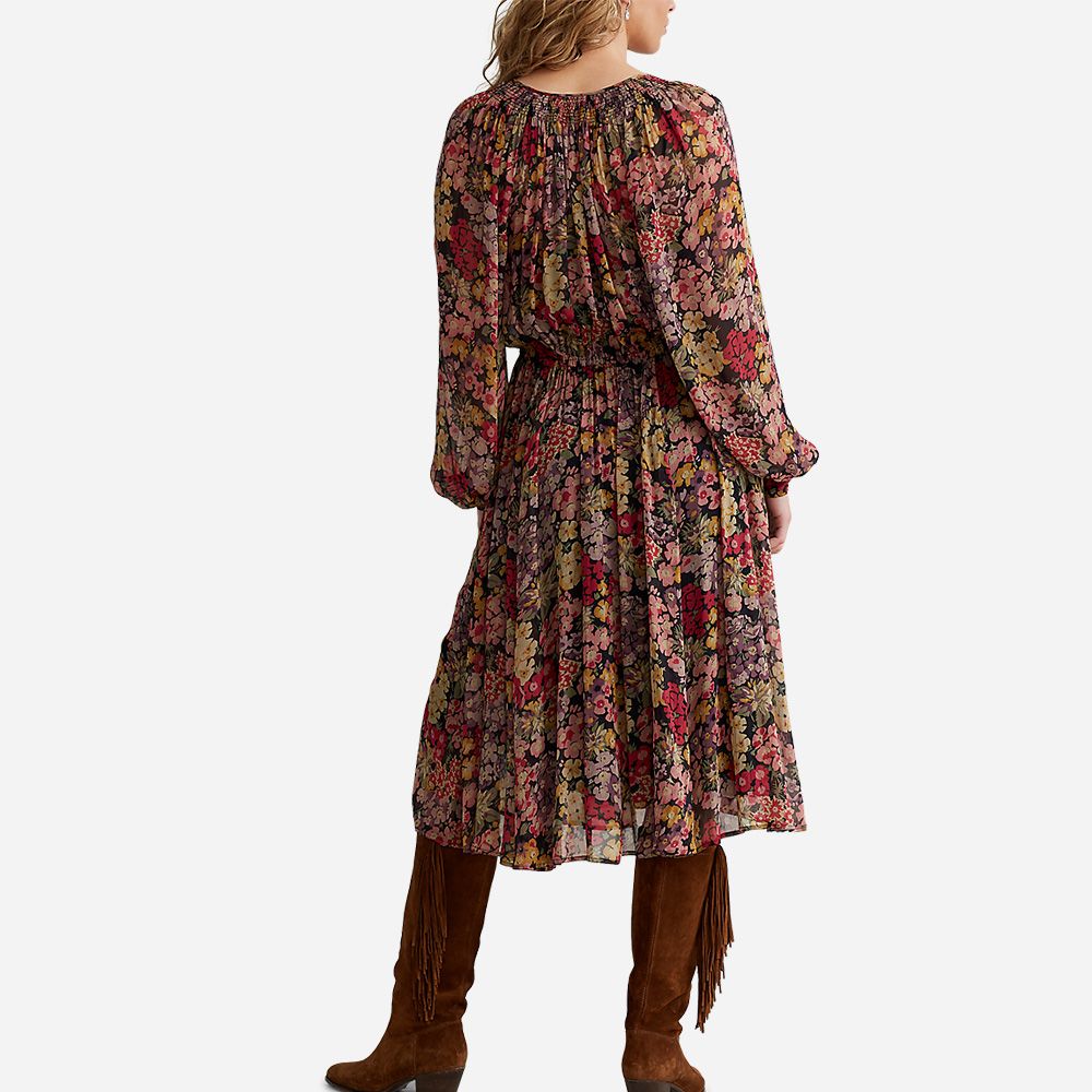 Long Sleeve Cocktail Dress - Primrose Floral