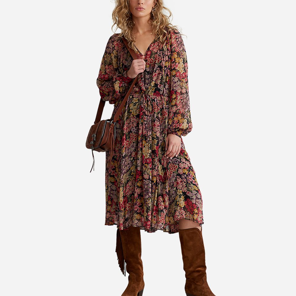 Long Sleeve Cocktail Dress - Primrose Floral