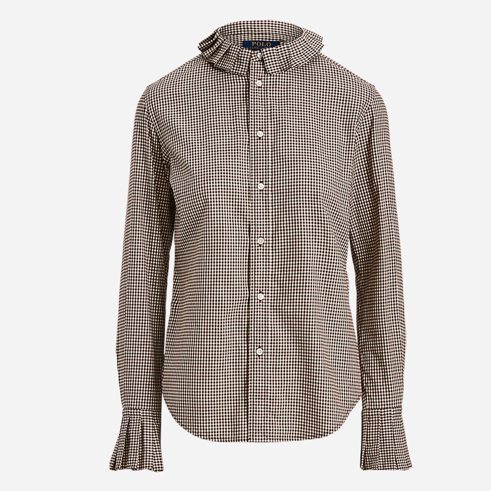 Ls Eunce St-Long Sleeve-Shirt 4925 Wine/White