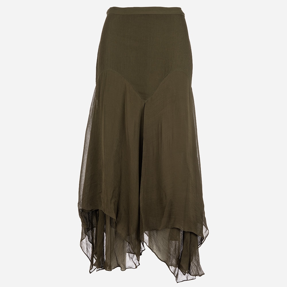 Handkerchief Hem Skirt - Dark Loden