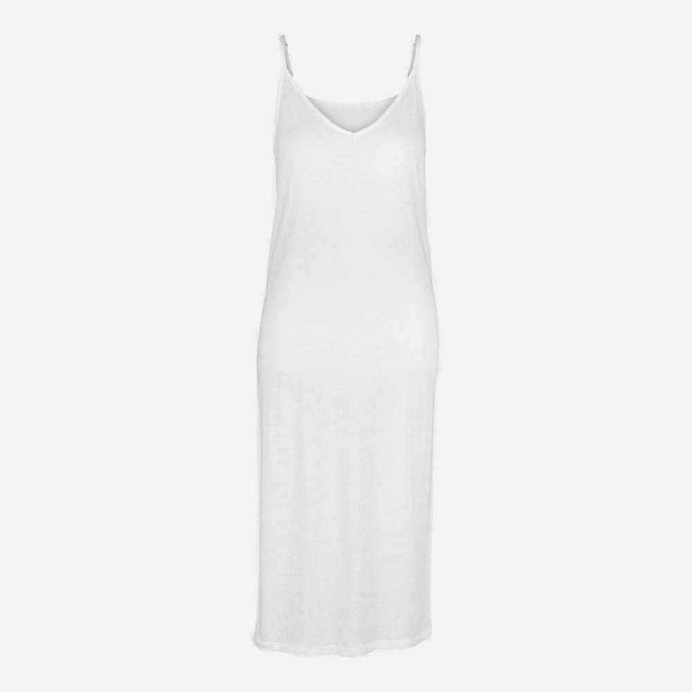 Boatneck Dress White