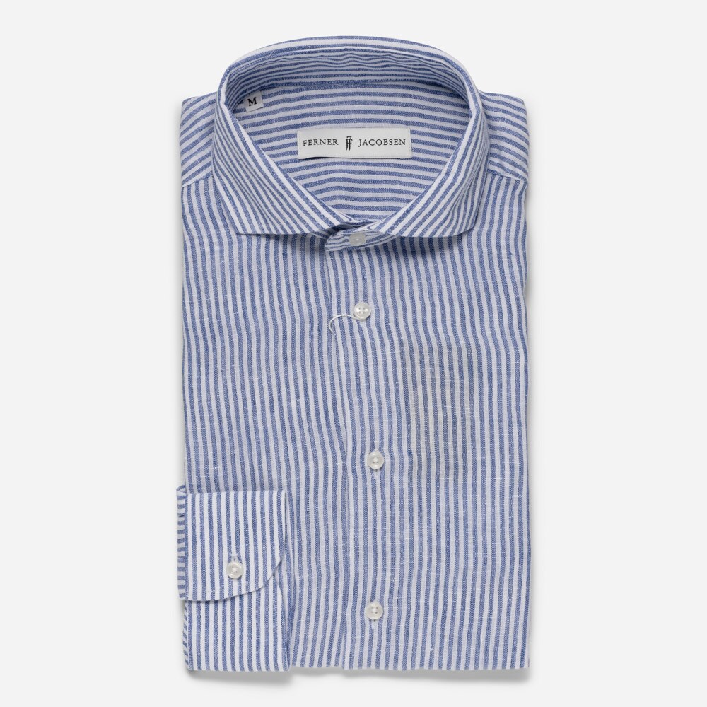 Lin Reg White/Blue Stripes