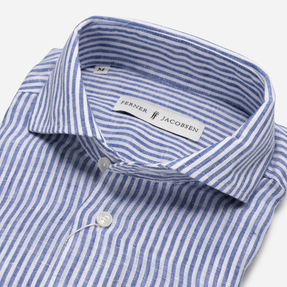 Lin Reg White/Blue Stripes