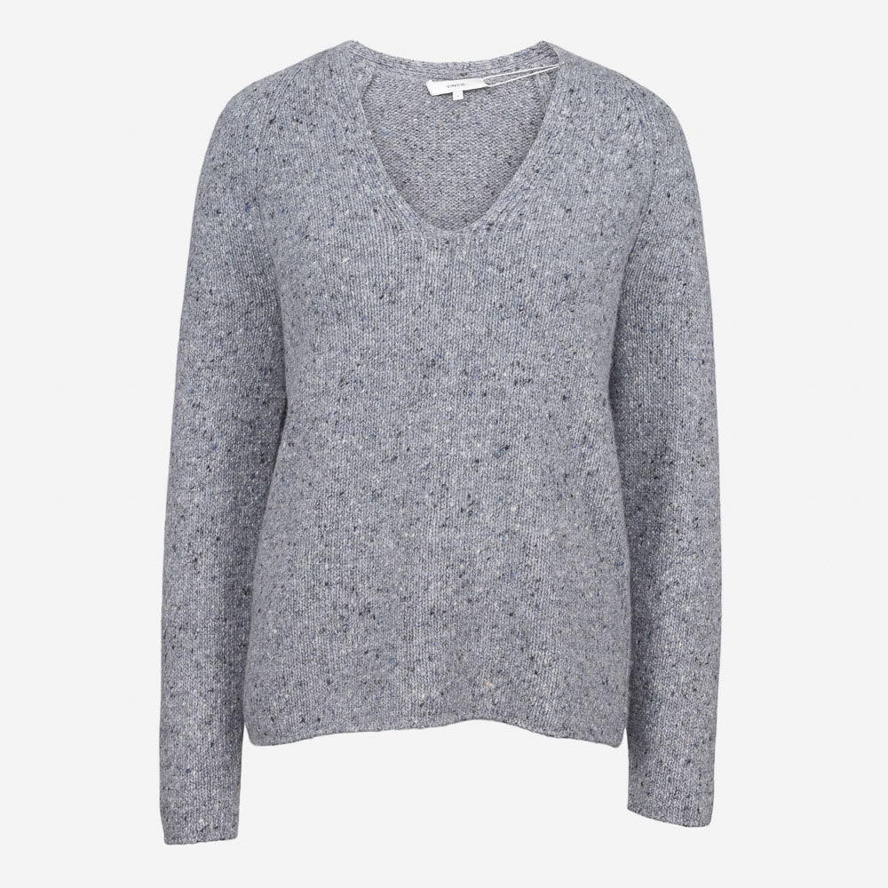 Deep V-Neck Raglan 080 Stone