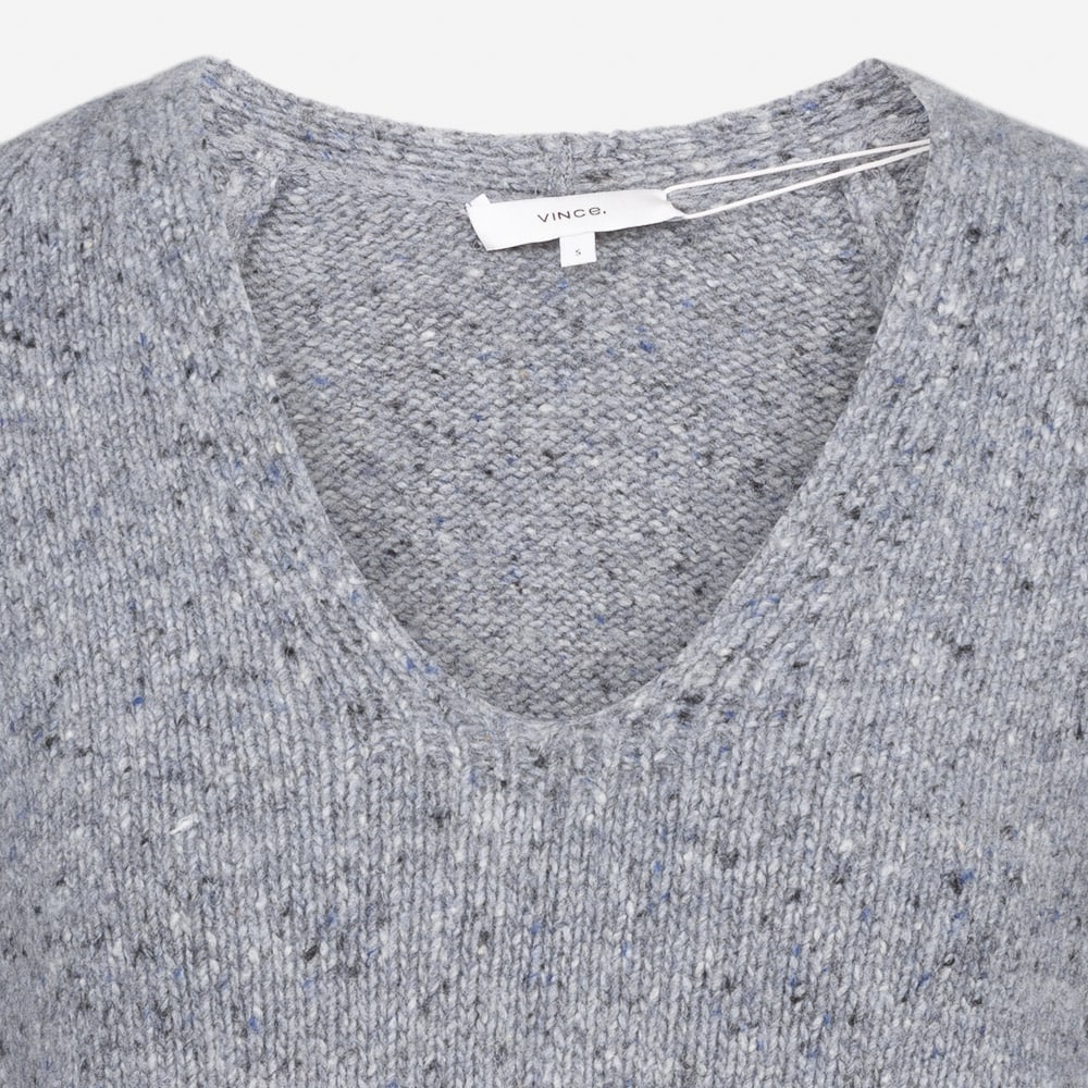 Deep V-Neck Raglan 080 Stone