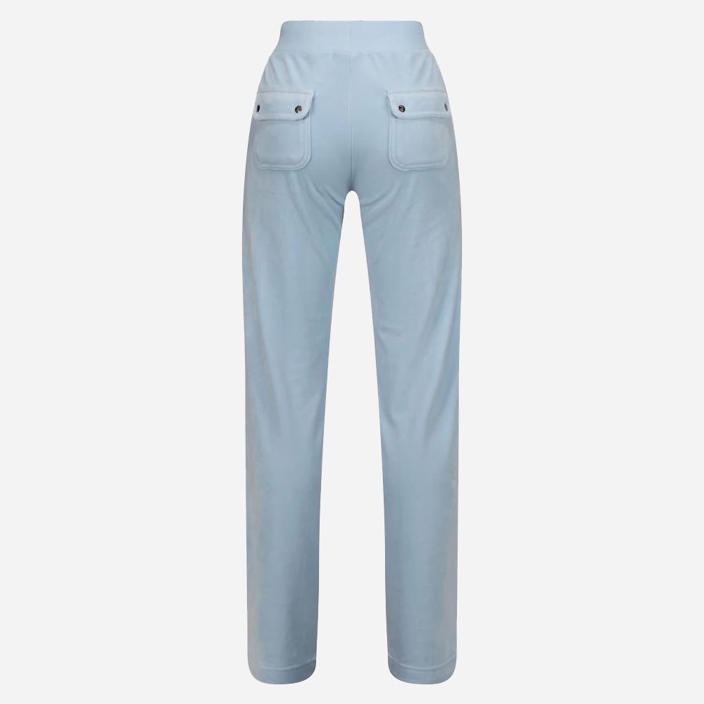 Del Ray Velour Pant Cool Blue