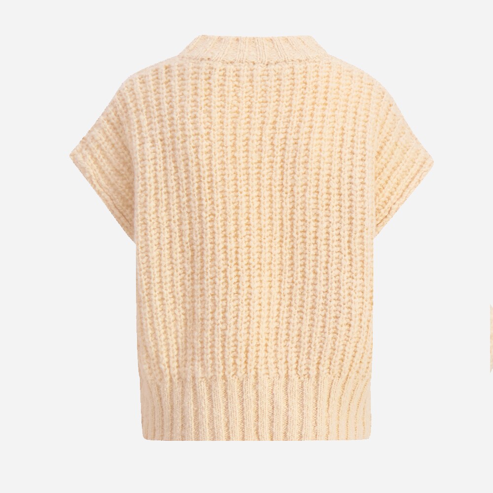 Sila Knit Vest Ecru