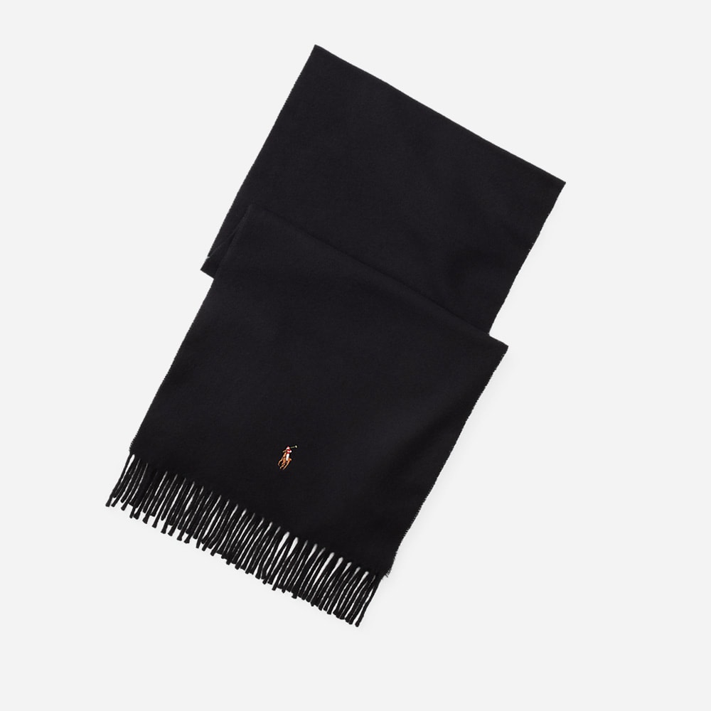 Wool Scarf Black