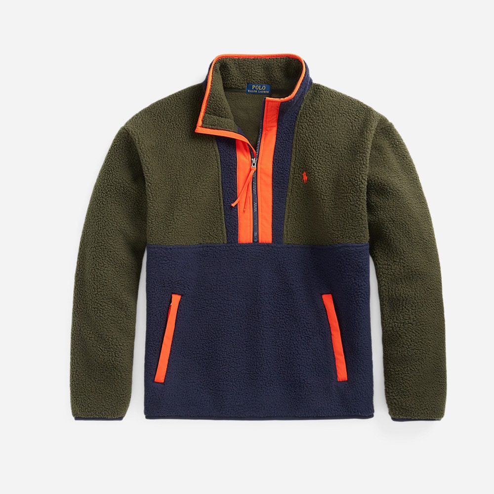 Long Sleeve-Pullover Company Olive Multi