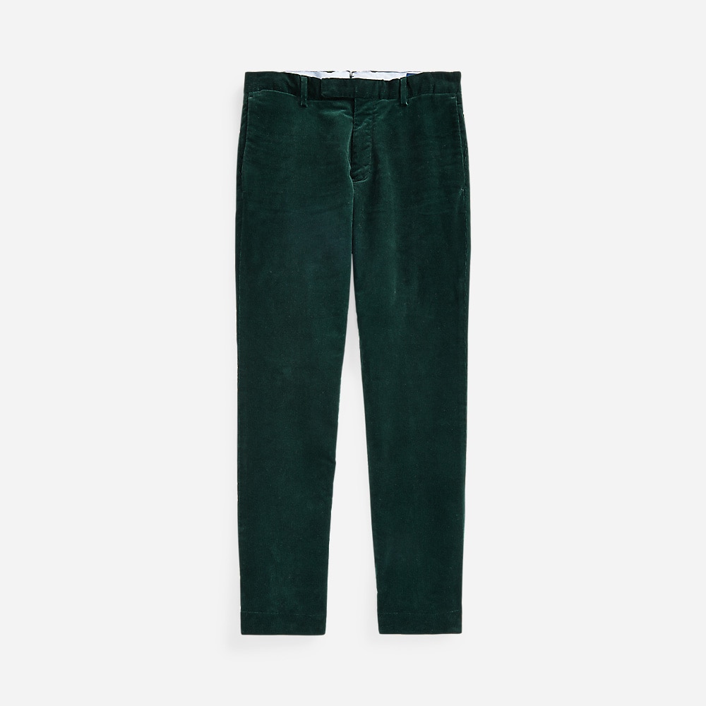 Slim Fit Flat-Pant College Green