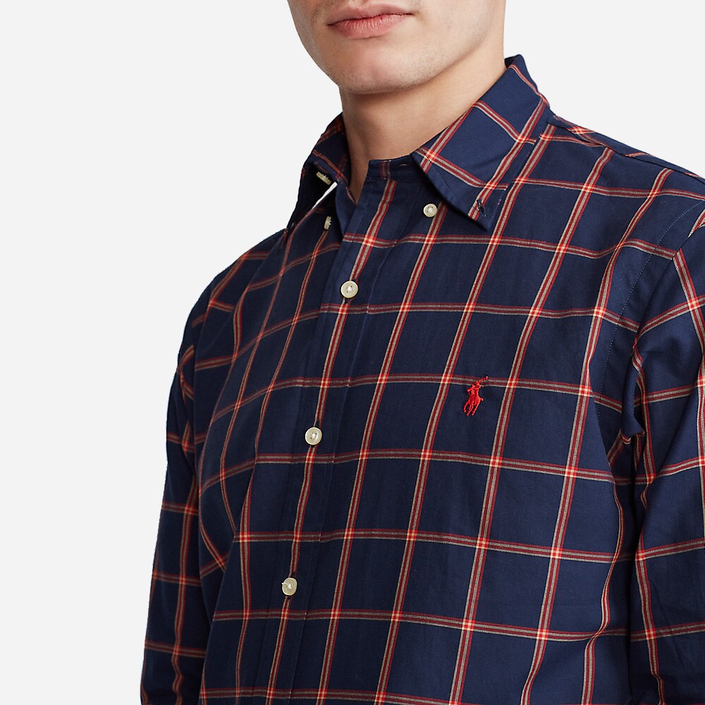 Custom Sport Shirt 4927 Navy/Red