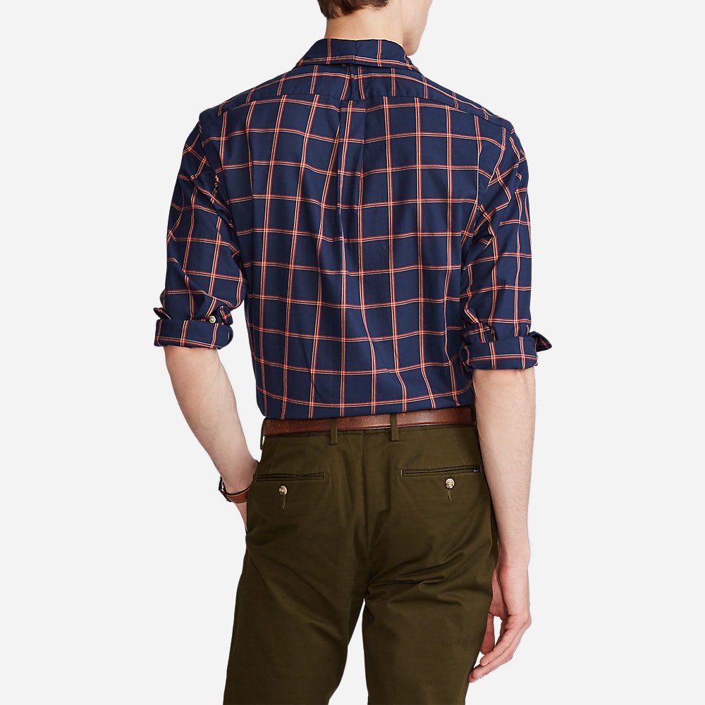 Custom Sport Shirt 4927 Navy/Red