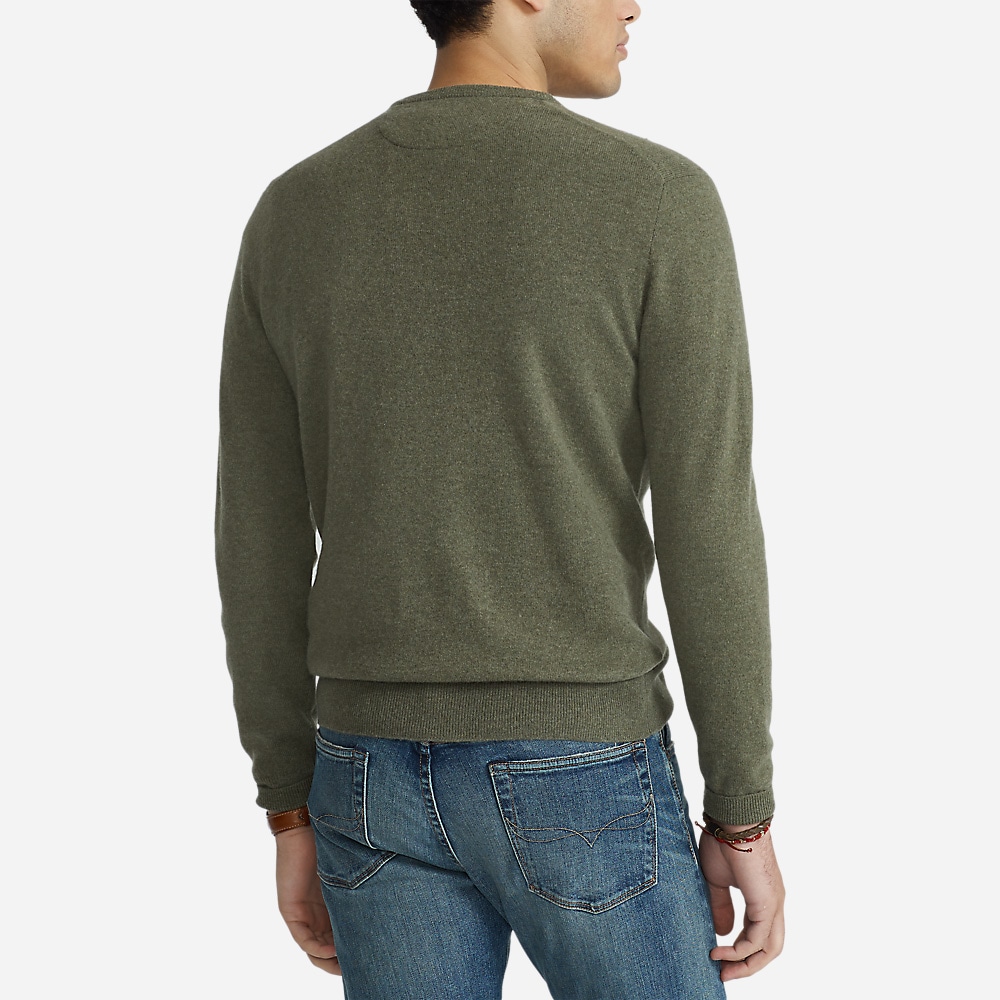 Long Sleeve-Sweater Fossil Green Heather