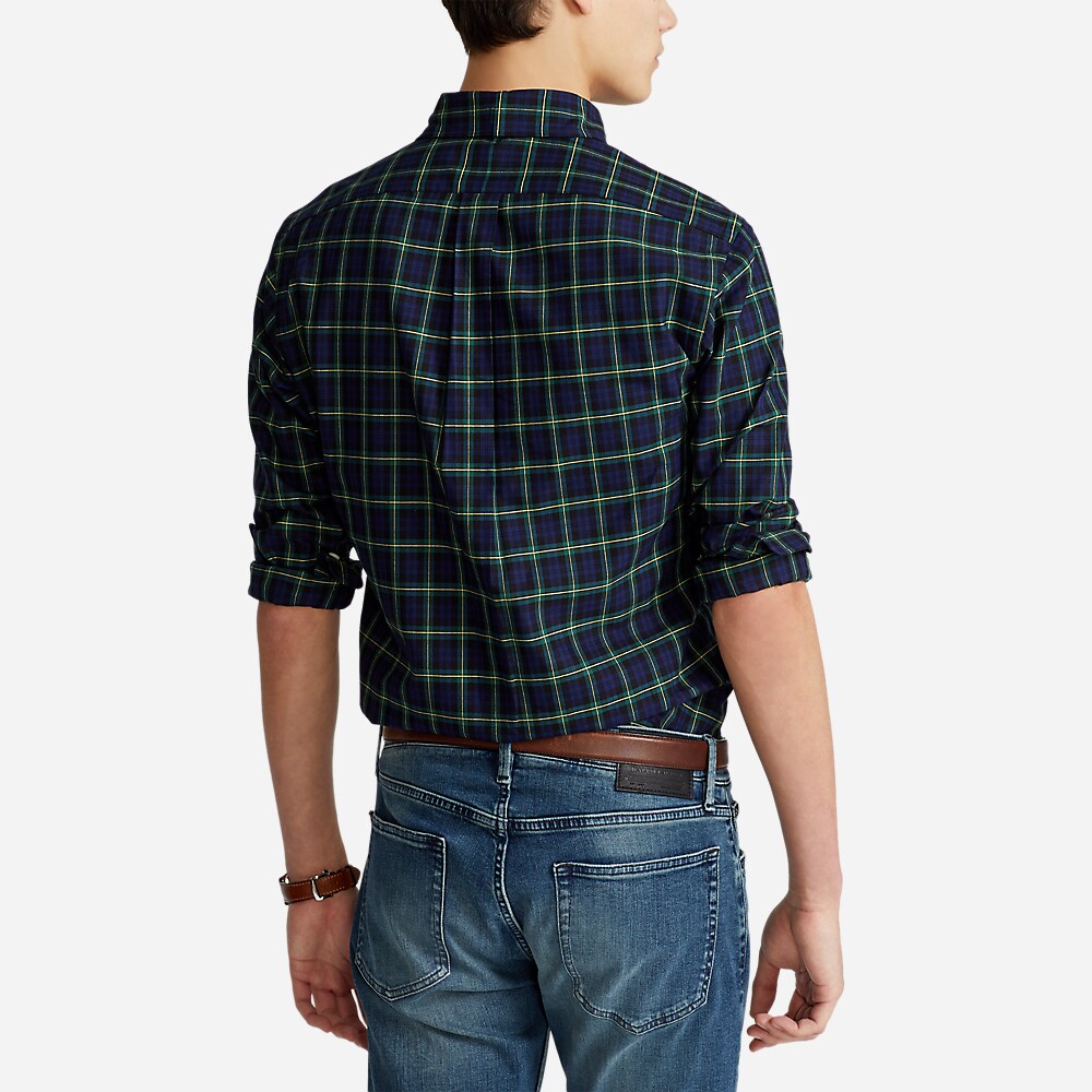 Slim Sport Shirt 4902 Navy/Green