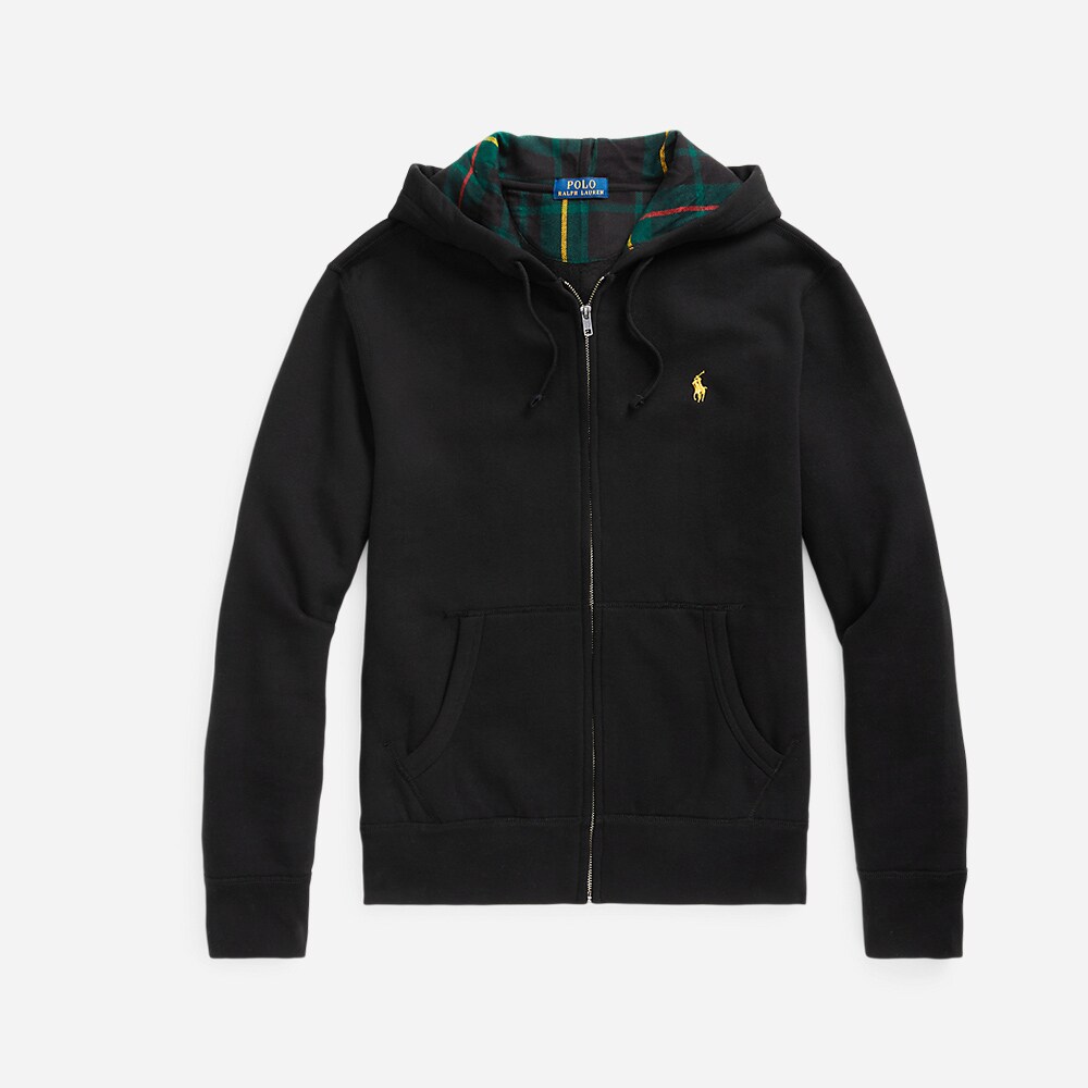 Long Sleeve-Sweatshirt Polo Black