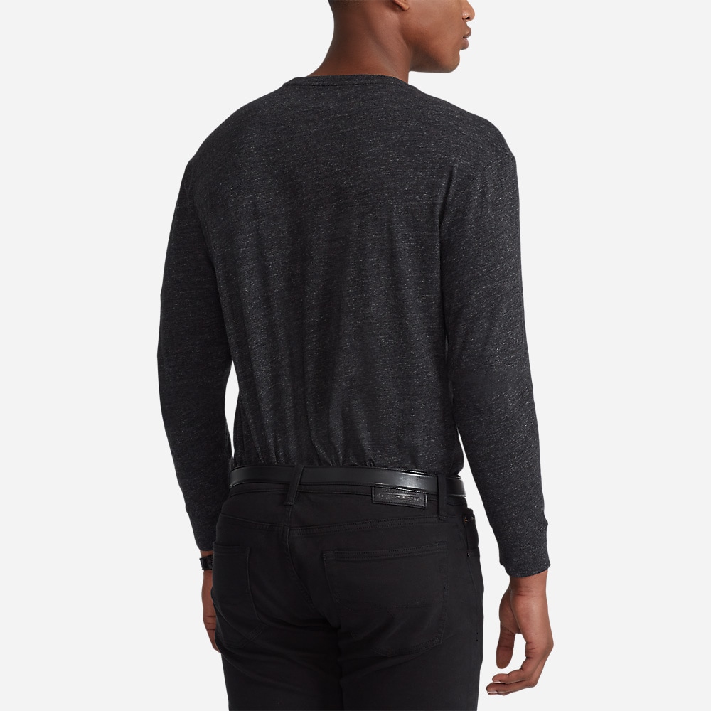 Long Sleeve-T-Shirt Black Marl Heather/C9590