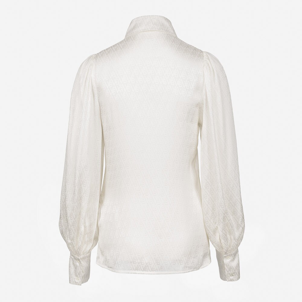 Blouson Sleeve Shirt Daisy White