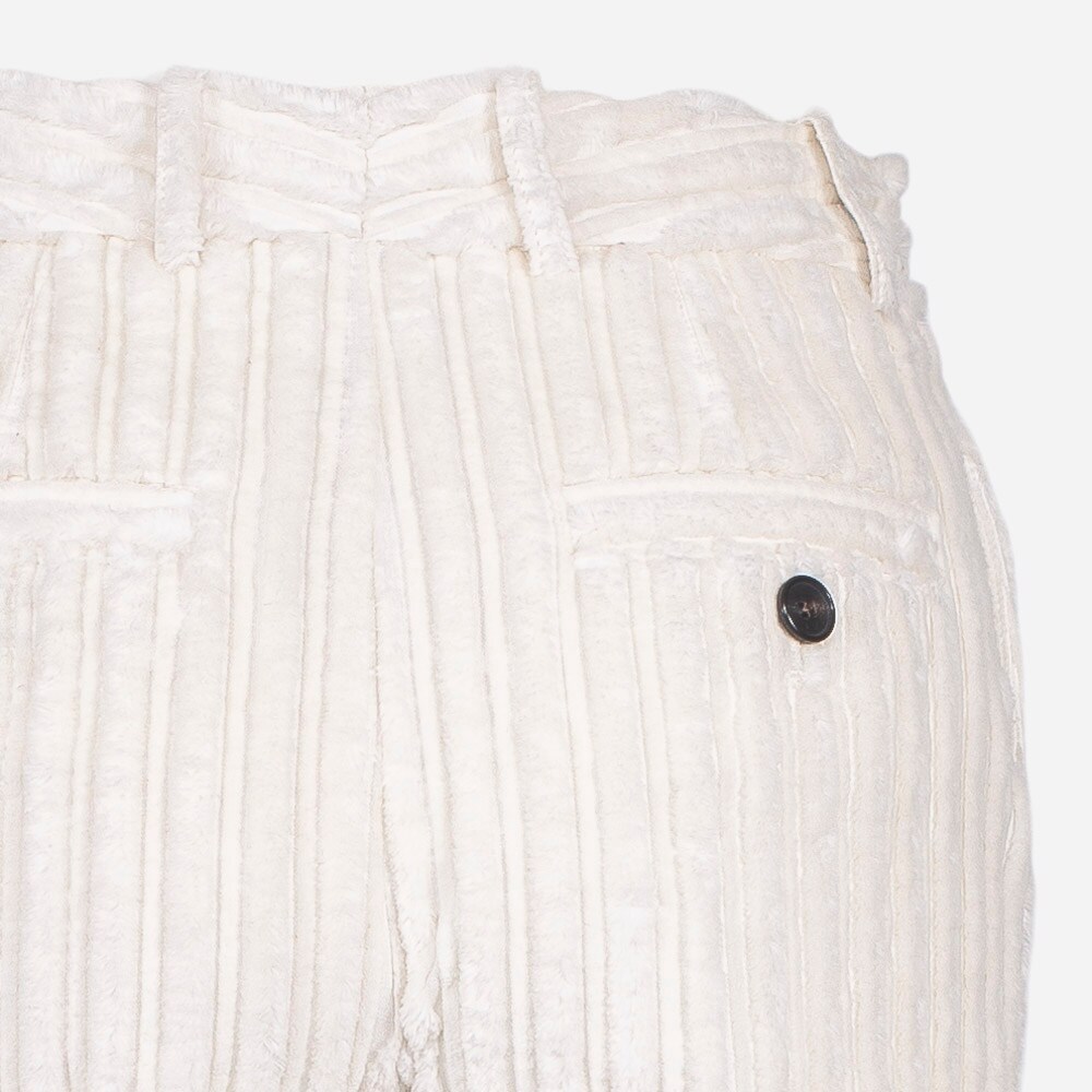 Flared Cord Trouser Daisy White