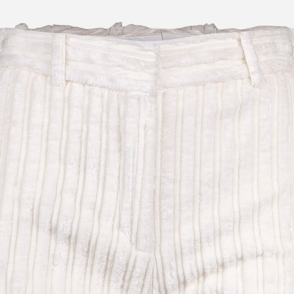 Flared Cord Trouser Daisy White