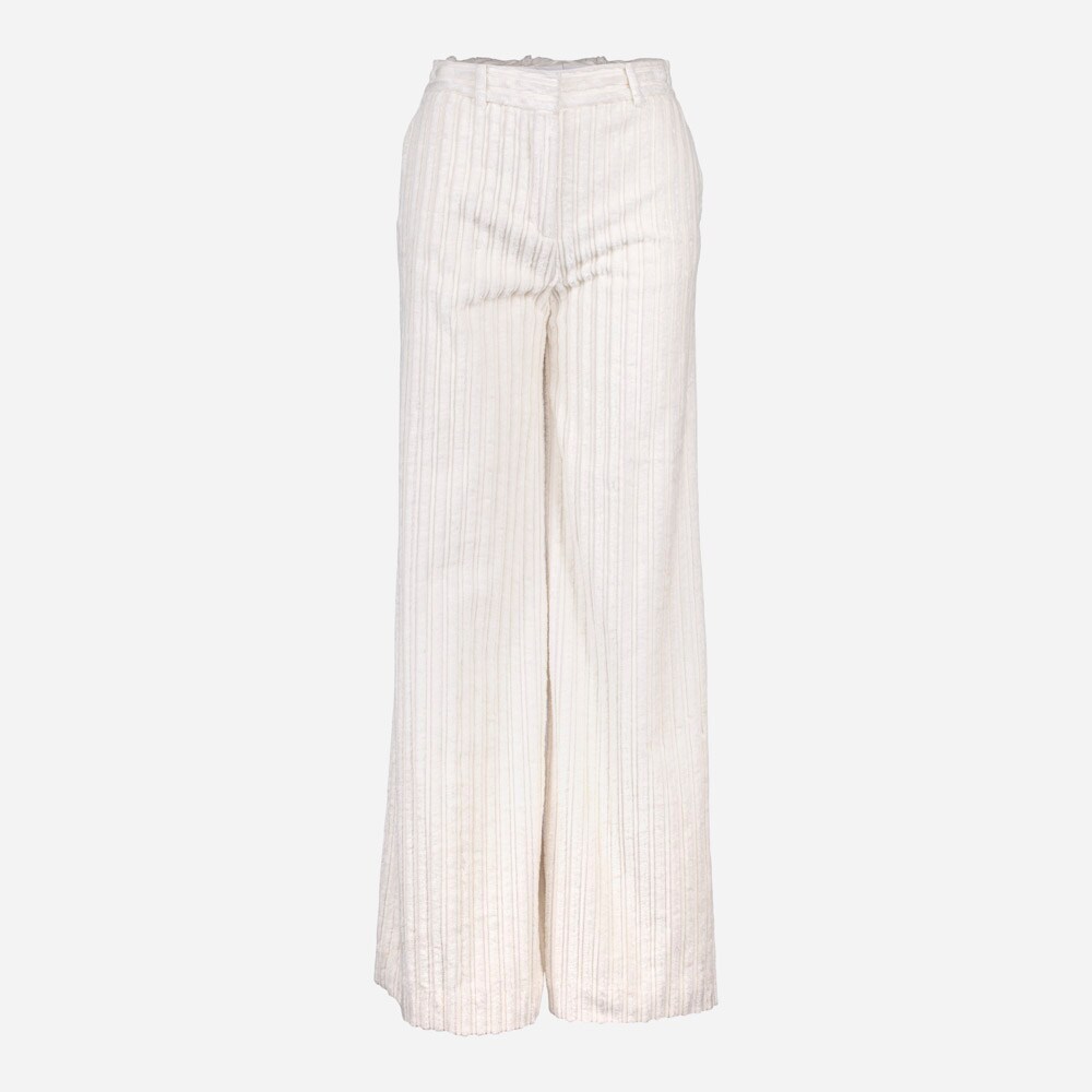 Flared Cord Trouser Daisy White