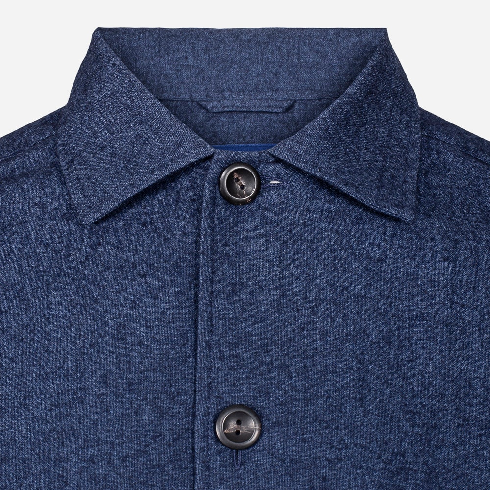 Overshirt Wool/Cashmere Dark Blue