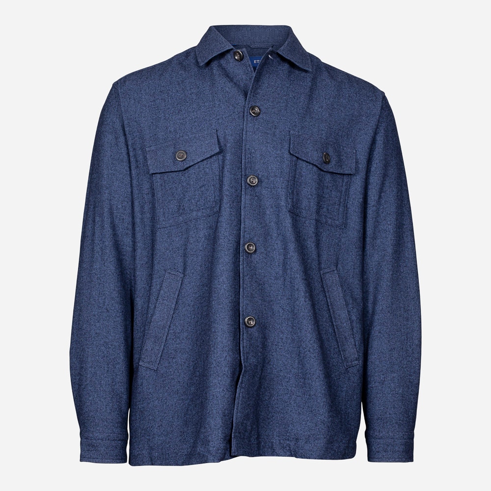Overshirt Wool/Cashmere Dark Blue