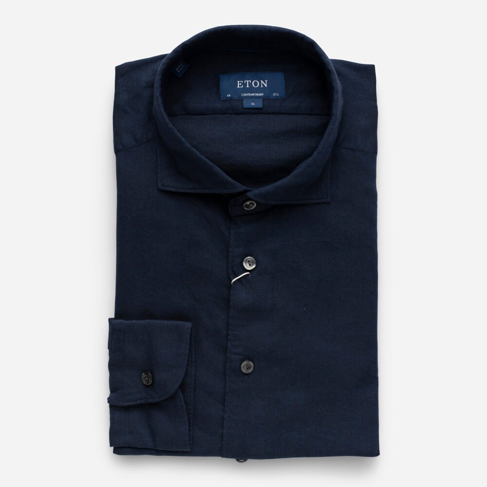 Cotton/Tencel Soft Cont Dark Blue