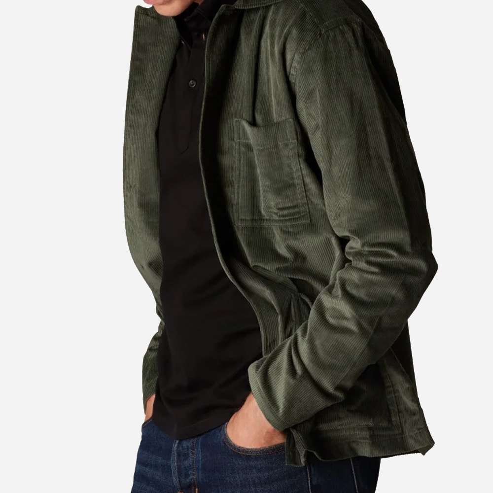 Corduroy Overshirt Green
