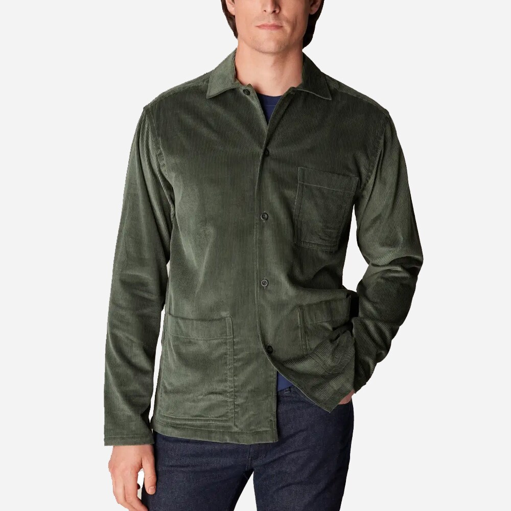Corduroy Overshirt Green