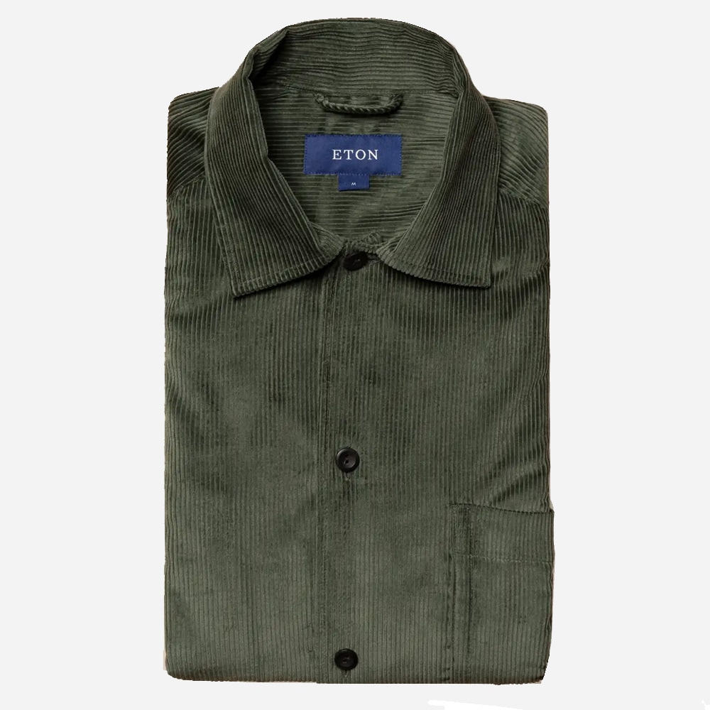 Corduroy Overshirt Green