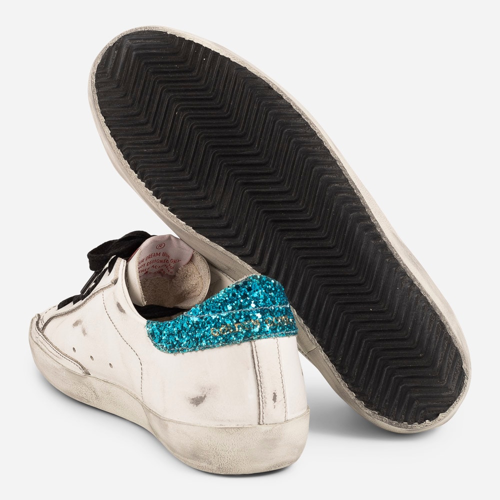 Super-Star Leather White/Silver/Light Blue