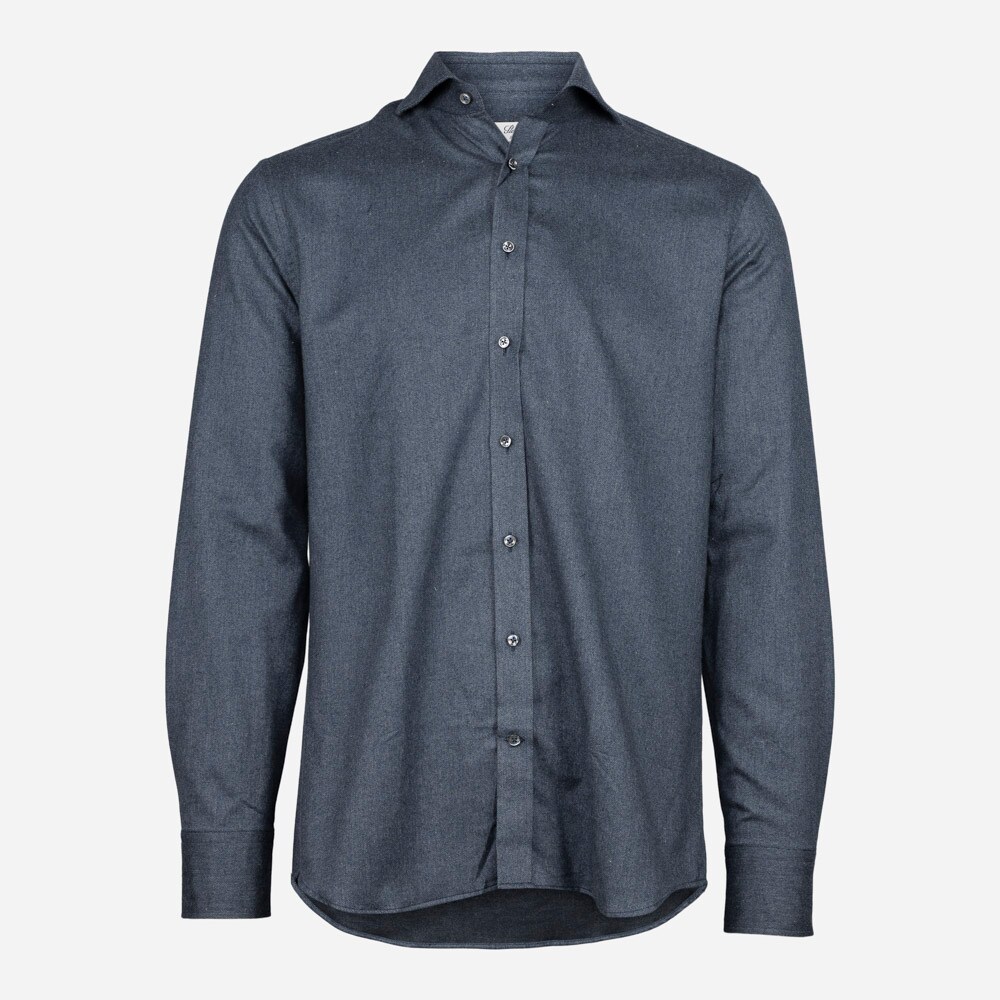 Fitted Body Flanel Navy