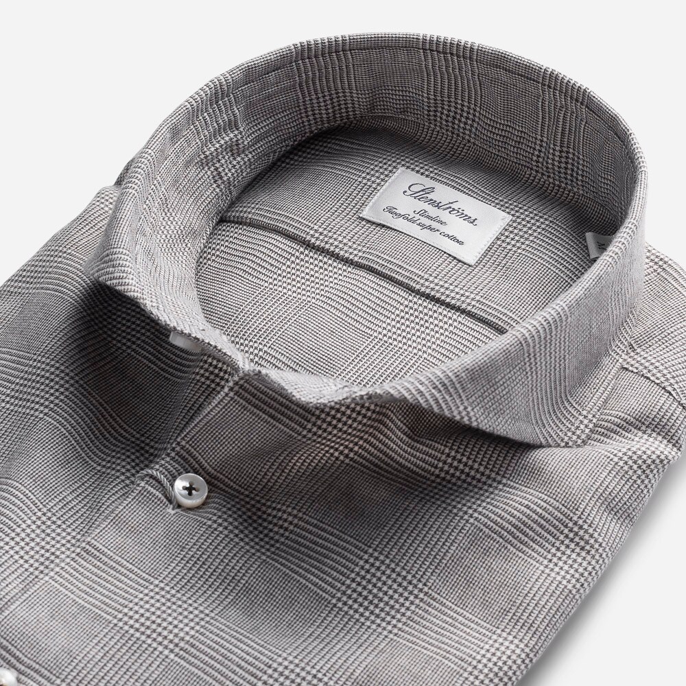 Slim Flanel Brown Glenchecked