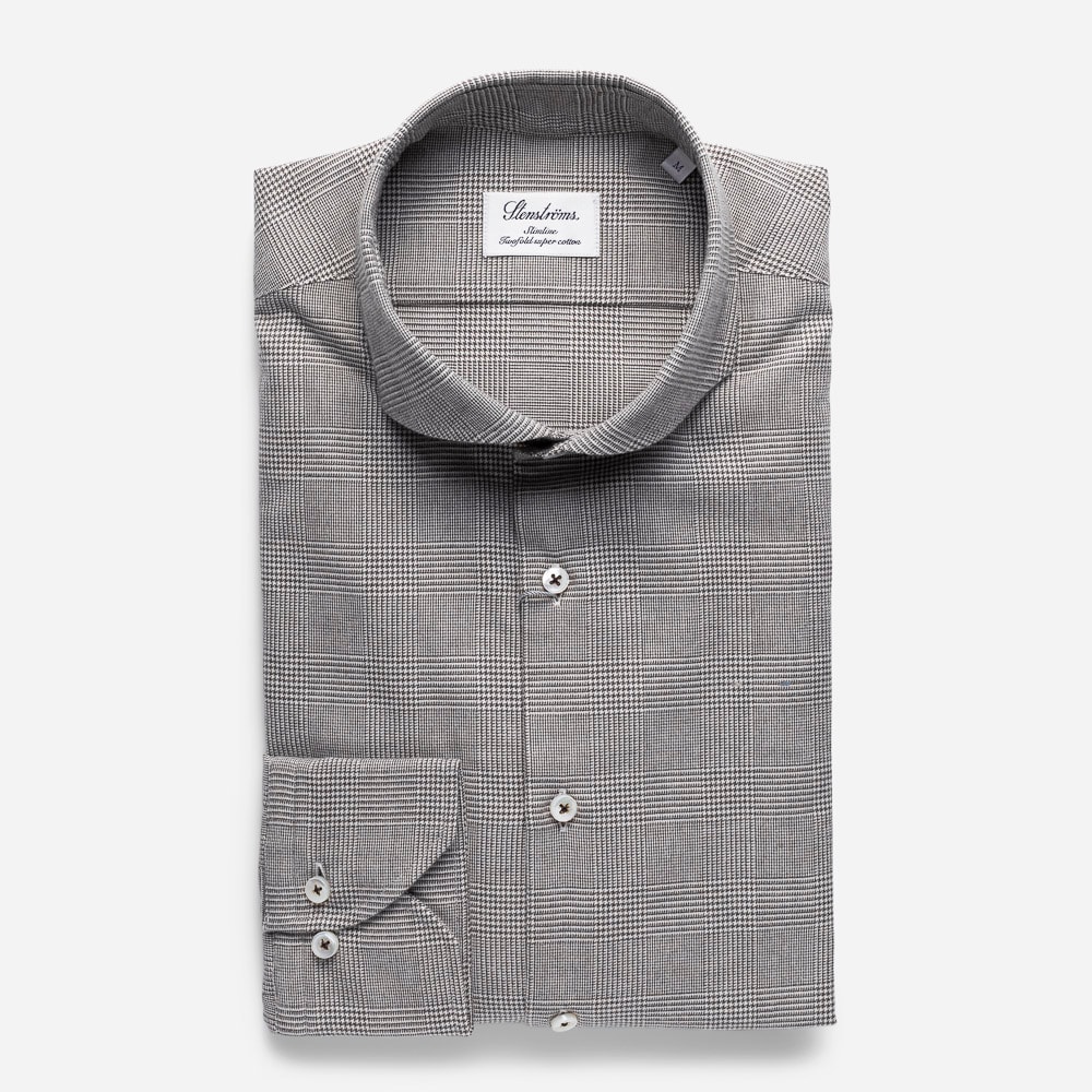 Slim Flanel Brown Glenchecked