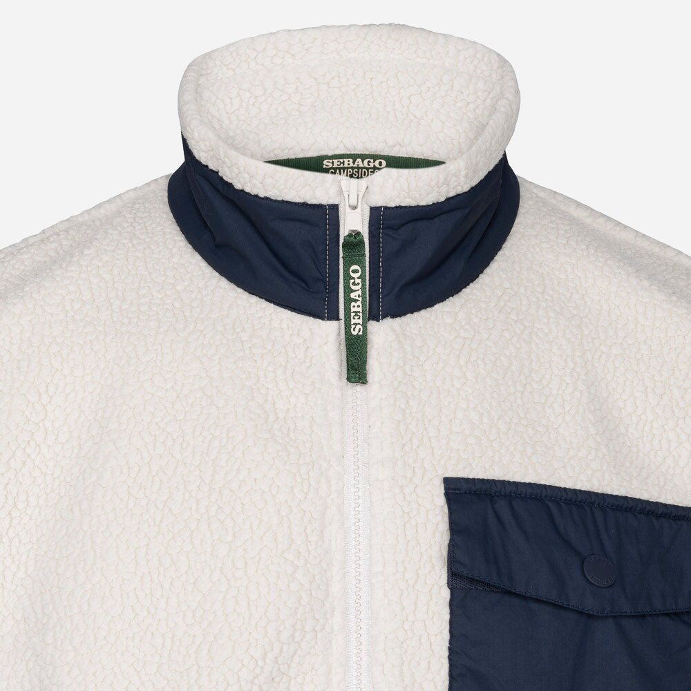 Roque Fleece White Natural/Blue