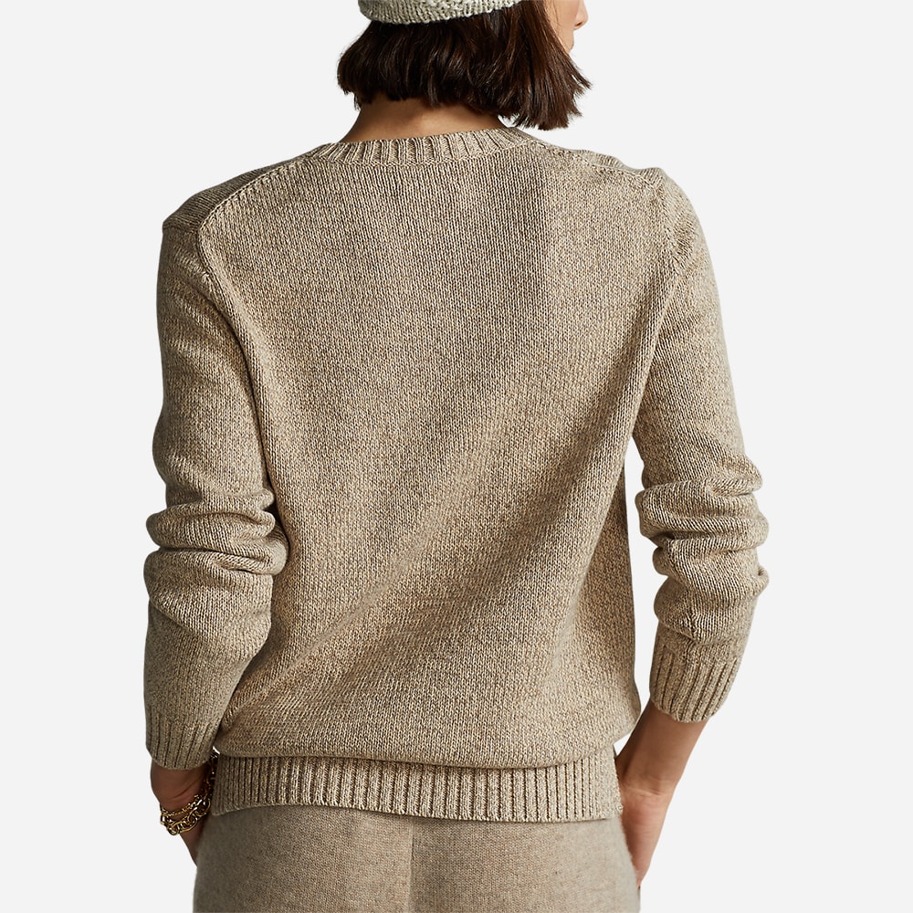 Bear-Long Sleeve-Pullover Taupe Multi