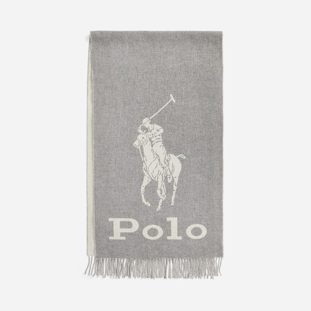 Oversized Scarf Fawn Grey Hthr/Cream