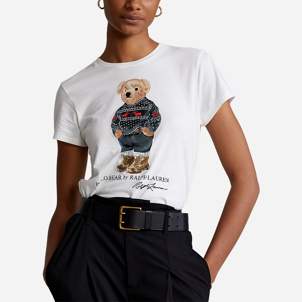 Ski Short Sleeve-T-Shirt White