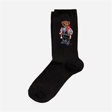 Tux Bear-Crew Sock-Single Black Nrf 001