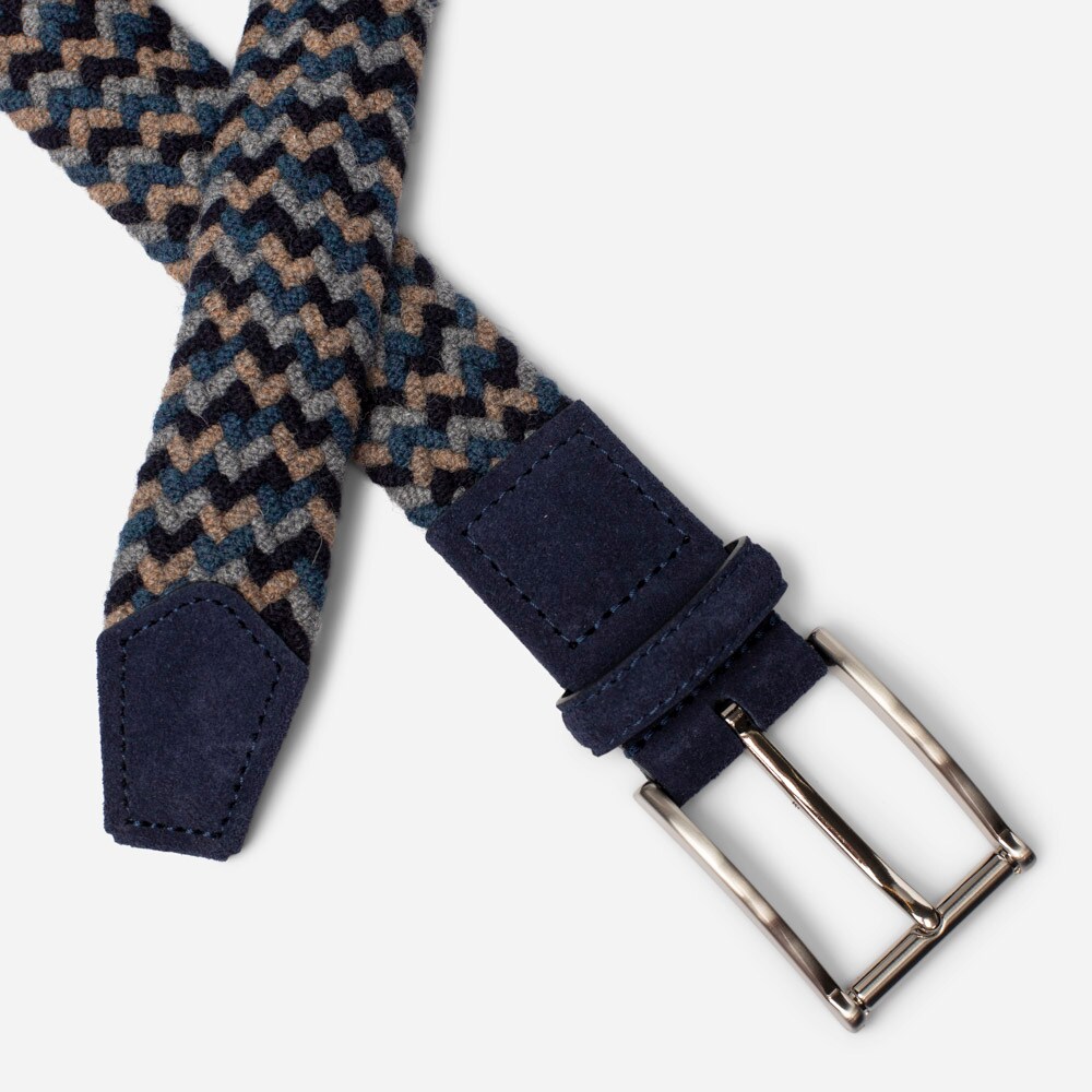 Elastikk  Wool Colour 2073 Blue/Grey/Camel